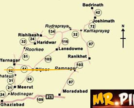 Badrinath Route Map